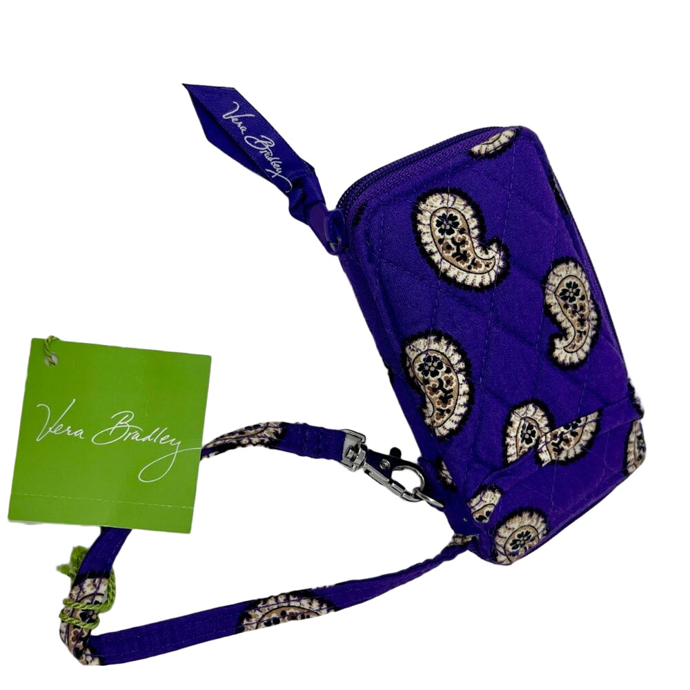 Vera Bradley Shoulder Bag NWT & NWT Matching Wristlet Simply Violet - Picture 15 of 16